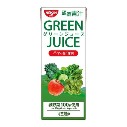 Nissin Green Juice 200 ml Refreshing Apple