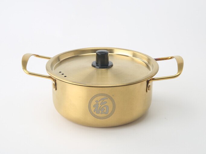 不鏽鋼韓式褔氣鍋(適用於明火及電磁爐)