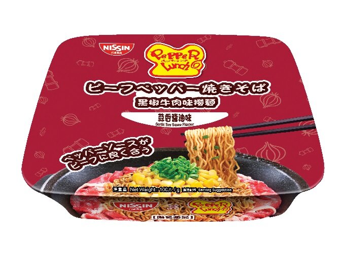 黑椒牛肉味即食撈麵(蒜香醬油味)