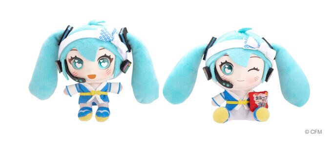 初音未來搪膠毛絨公仔 （共兩款每盒隨機附送一款）