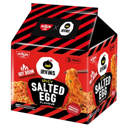 其他麵類產品 日清 x IRVINS 辣鹹蛋味撈麵 (三包裝)
