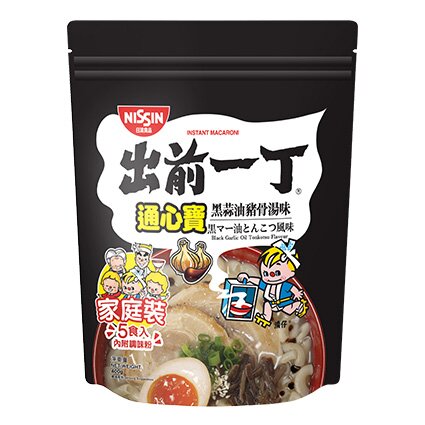 出前一丁 通心寳家庭裝 黑蒜油豬骨湯味