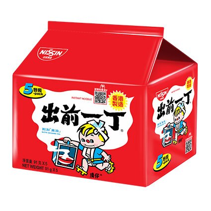 出前一丁 五包裝 麻油味