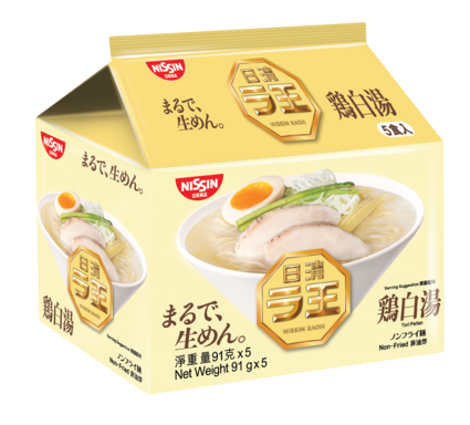 日清拉王 五包裝麵 雞白湯味