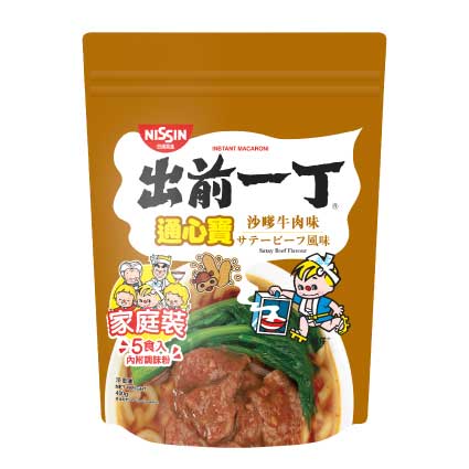 出前一丁 通心寳家庭裝 沙嗲牛肉味