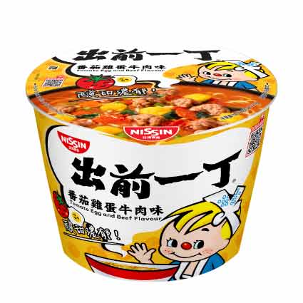 Demae Iccho Bowl Tomato Egg and Beef Flavour