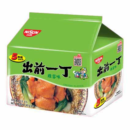 出前一丁 五包裝 雞蓉味