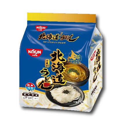 Nissin Frozen Hokkaido Wheat Flour Udon 4 Pieces Hokkaido Wheat Flour Udon