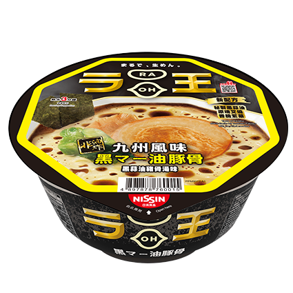 日清拉王 碗麵 黑蒜油豬骨湯味