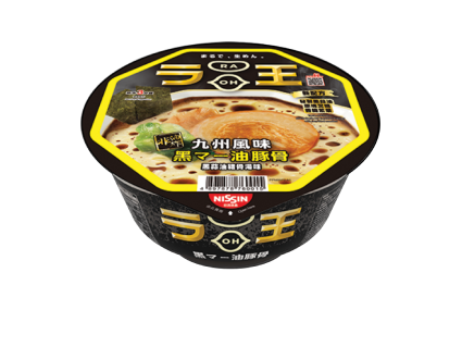 Nissin Raoh Bowl Type  Black Garlic Oil Tonkotsu Flavour