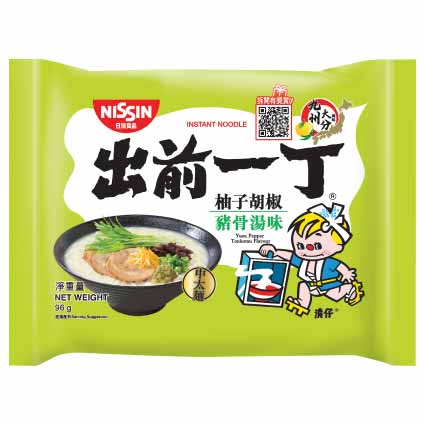 出前一丁 日本當地系列 柚子胡椒豬骨湯味