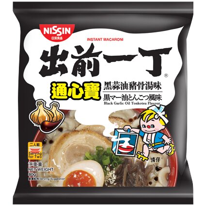 Demae Iccho Macaroni Black Garlic Oil Tonkotsu Flavour