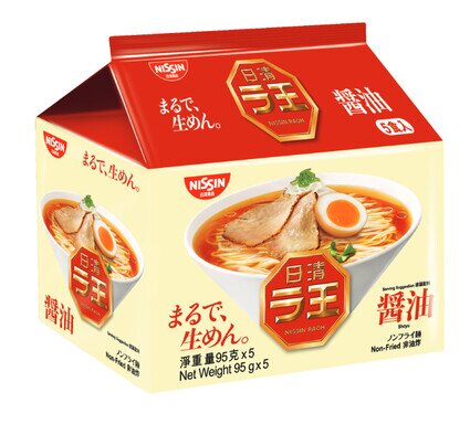 日清拉王 五包裝麵 醬油味