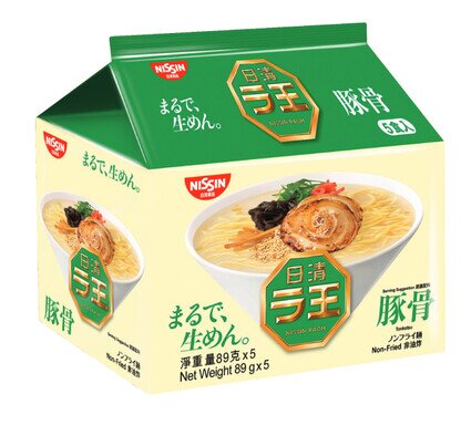 日清拉王 五包裝麵 豬骨味