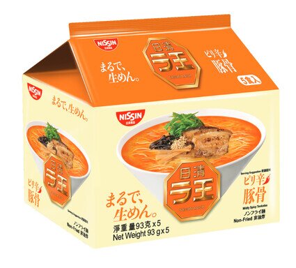 日清拉王 五包裝麵 香辣豬骨味